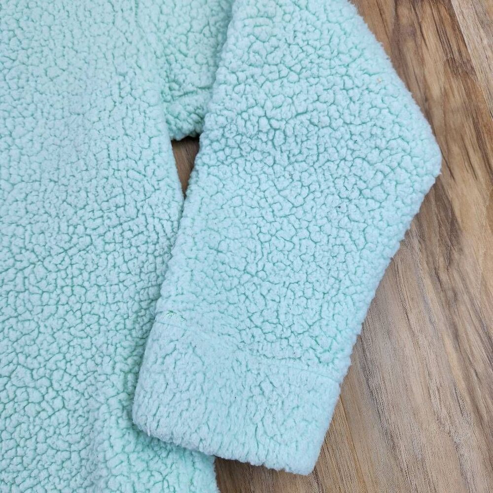 ☔️🔺️Muk Luks Mint Green Fleece Sweater Large - Picture 5 of 7